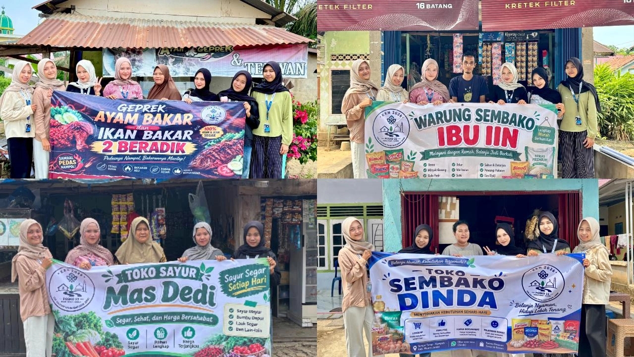 KKN Posko 22 UIN Jambi Bantu UMKM di Sungai Terap Perkuat Identitas Usaha